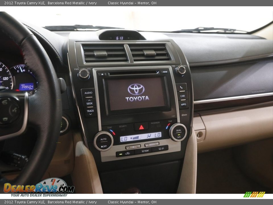 2012 Toyota Camry XLE Barcelona Red Metallic / Ivory Photo #9