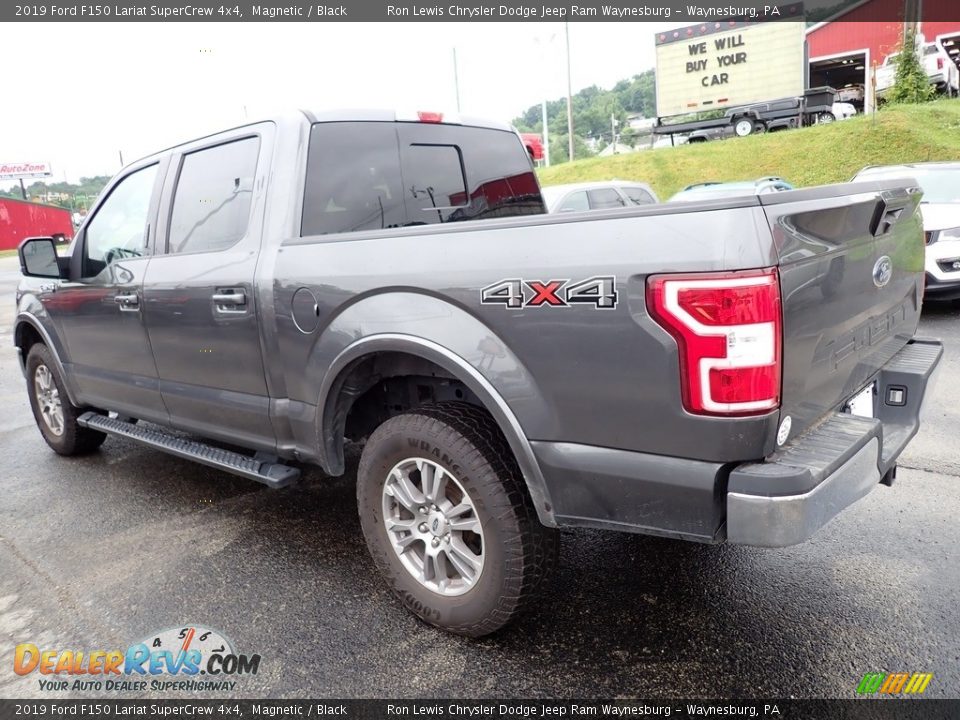 2019 Ford F150 Lariat SuperCrew 4x4 Magnetic / Black Photo #3