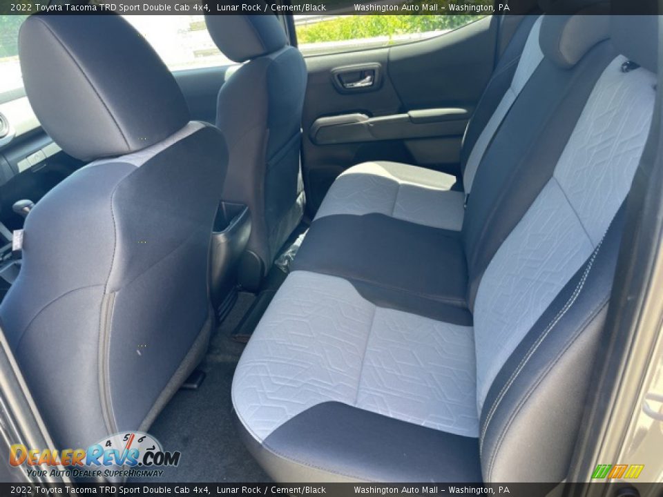 Rear Seat of 2022 Toyota Tacoma TRD Sport Double Cab 4x4 Photo #22