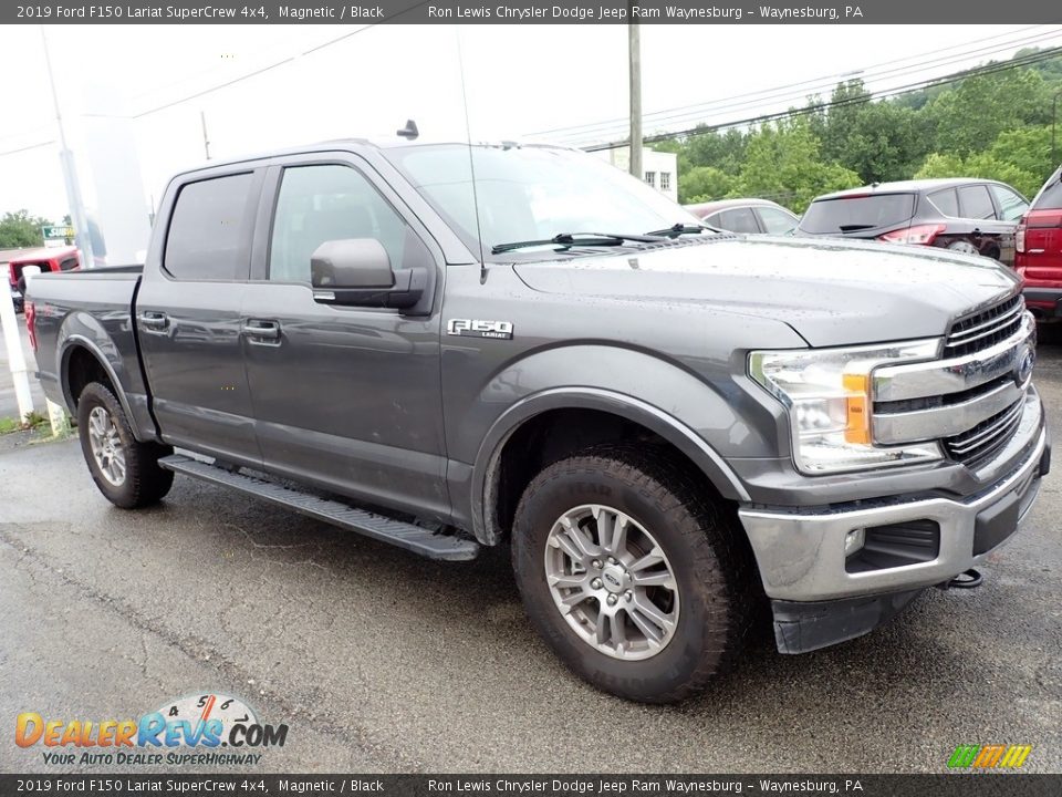 2019 Ford F150 Lariat SuperCrew 4x4 Magnetic / Black Photo #7