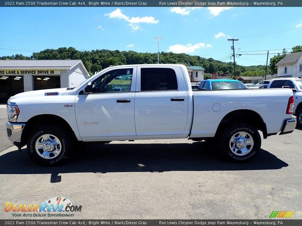 2022 Ram 2500 Tradesman Crew Cab 4x4 Bright White / Black/Diesel Gray Photo #2