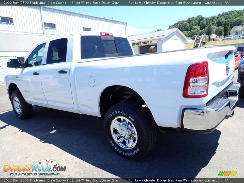 2022 Ram 2500 Tradesman Crew Cab 4x4 Bright White / Black/Diesel Gray Photo #3