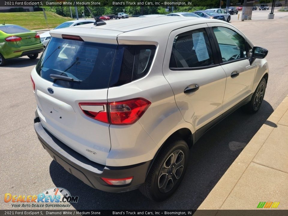 2021 Ford EcoSport S Diamond White / Medium Stone Photo #8