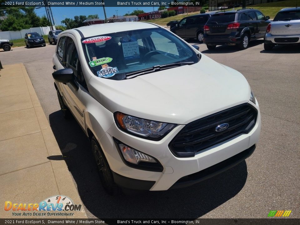 2021 Ford EcoSport S Diamond White / Medium Stone Photo #11