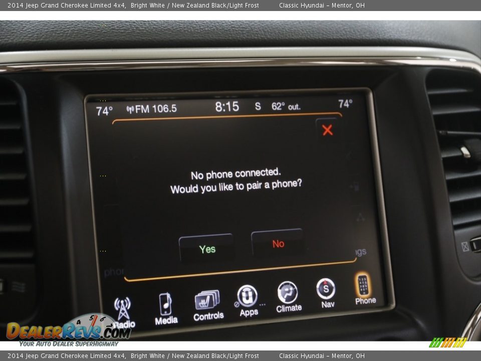 2014 Jeep Grand Cherokee Limited 4x4 Bright White / New Zealand Black/Light Frost Photo #14