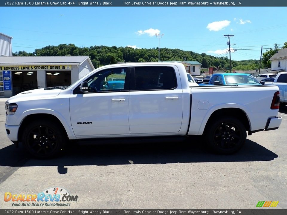 2022 Ram 1500 Laramie Crew Cab 4x4 Bright White / Black Photo #2