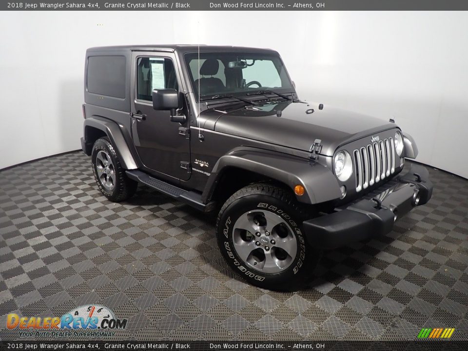 2018 Jeep Wrangler Sahara 4x4 Granite Crystal Metallic / Black Photo #4