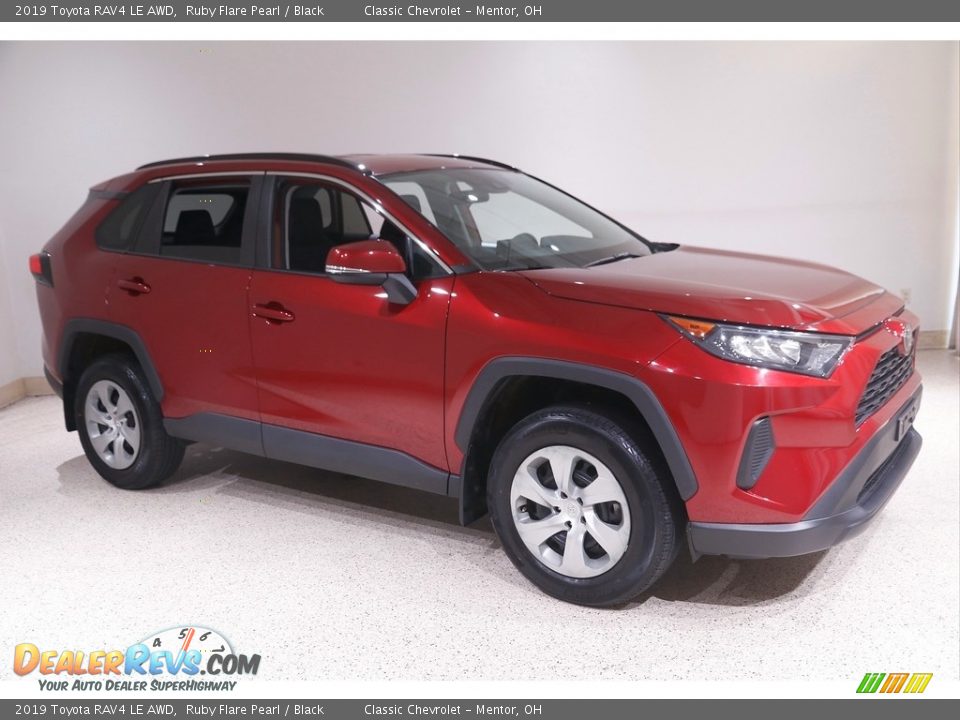 2019 Toyota RAV4 LE AWD Ruby Flare Pearl / Black Photo #1