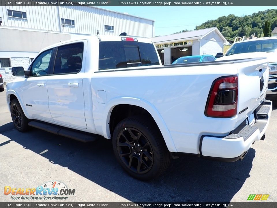 2022 Ram 1500 Laramie Crew Cab 4x4 Bright White / Black Photo #3