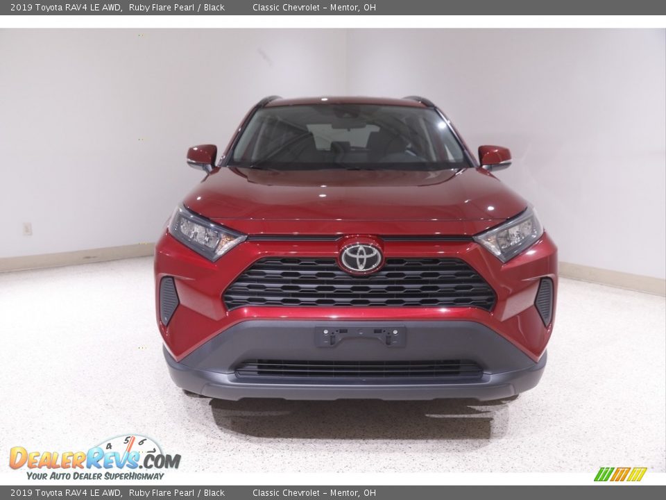 2019 Toyota RAV4 LE AWD Ruby Flare Pearl / Black Photo #2