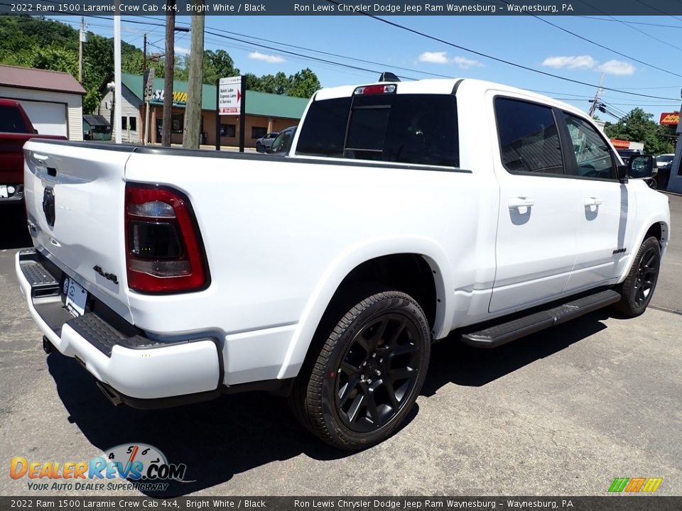 2022 Ram 1500 Laramie Crew Cab 4x4 Bright White / Black Photo #5