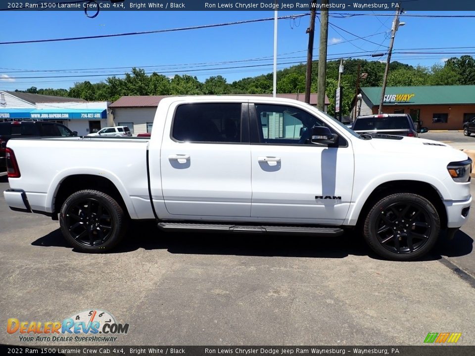 2022 Ram 1500 Laramie Crew Cab 4x4 Bright White / Black Photo #6