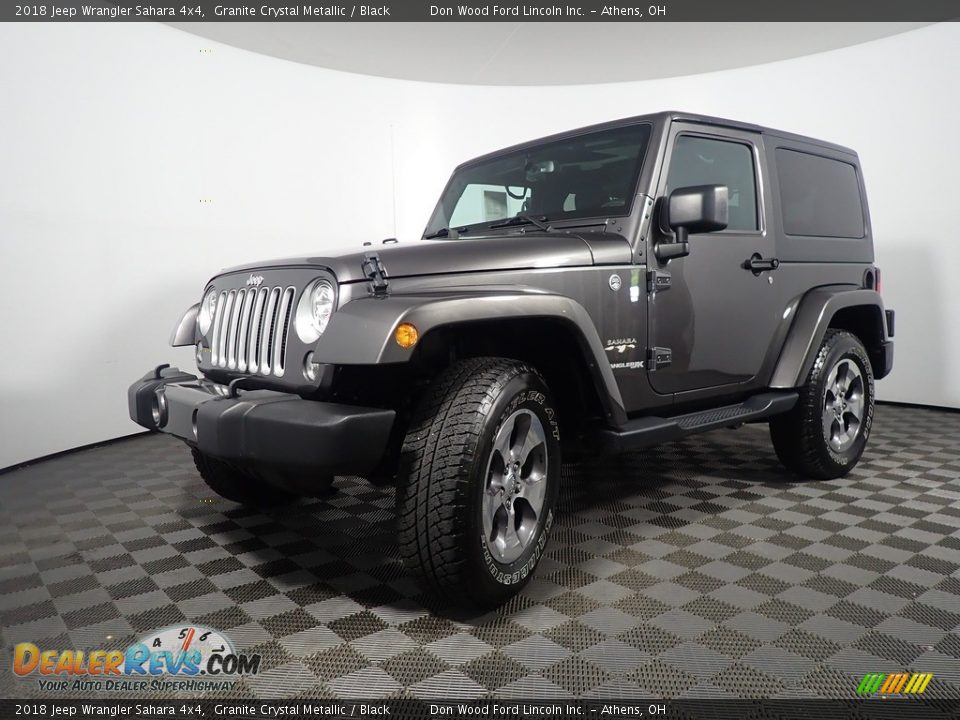 2018 Jeep Wrangler Sahara 4x4 Granite Crystal Metallic / Black Photo #9
