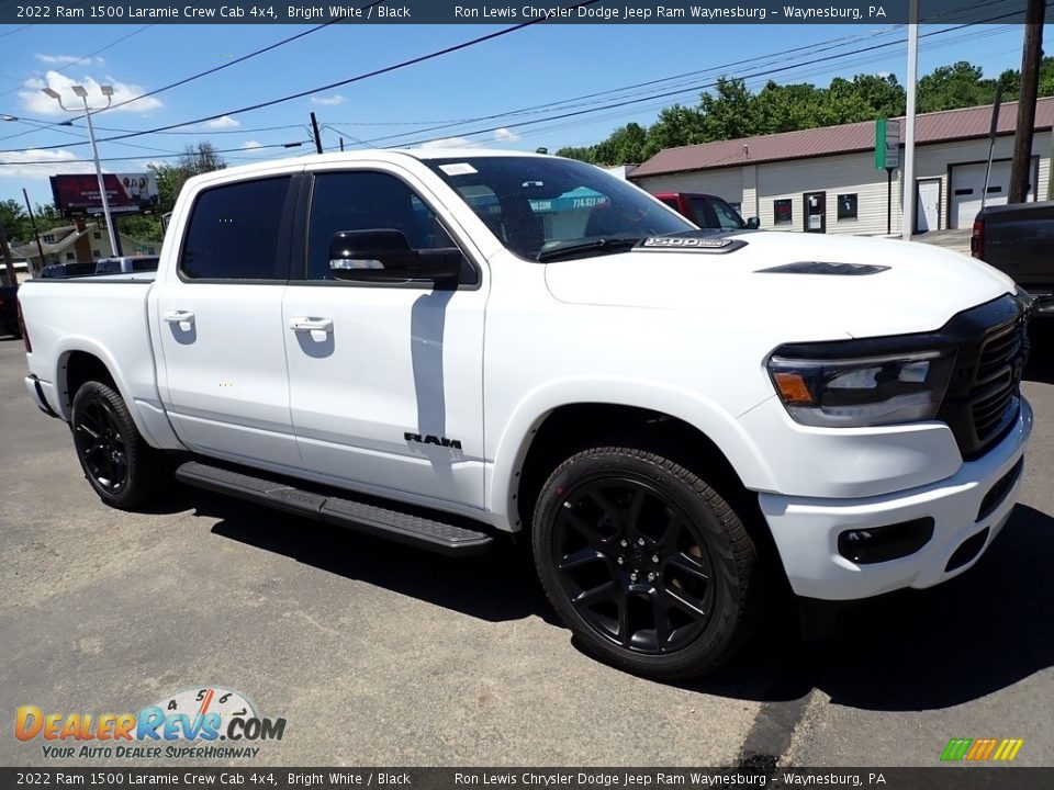 2022 Ram 1500 Laramie Crew Cab 4x4 Bright White / Black Photo #7