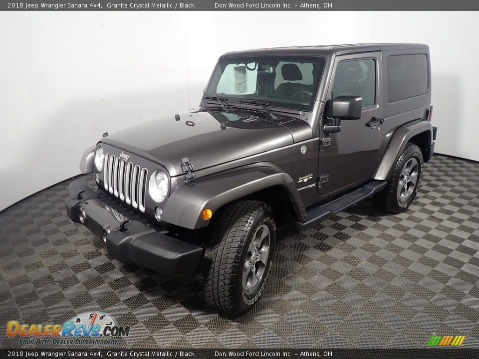 2018 Jeep Wrangler Sahara 4x4 Granite Crystal Metallic / Black Photo #10
