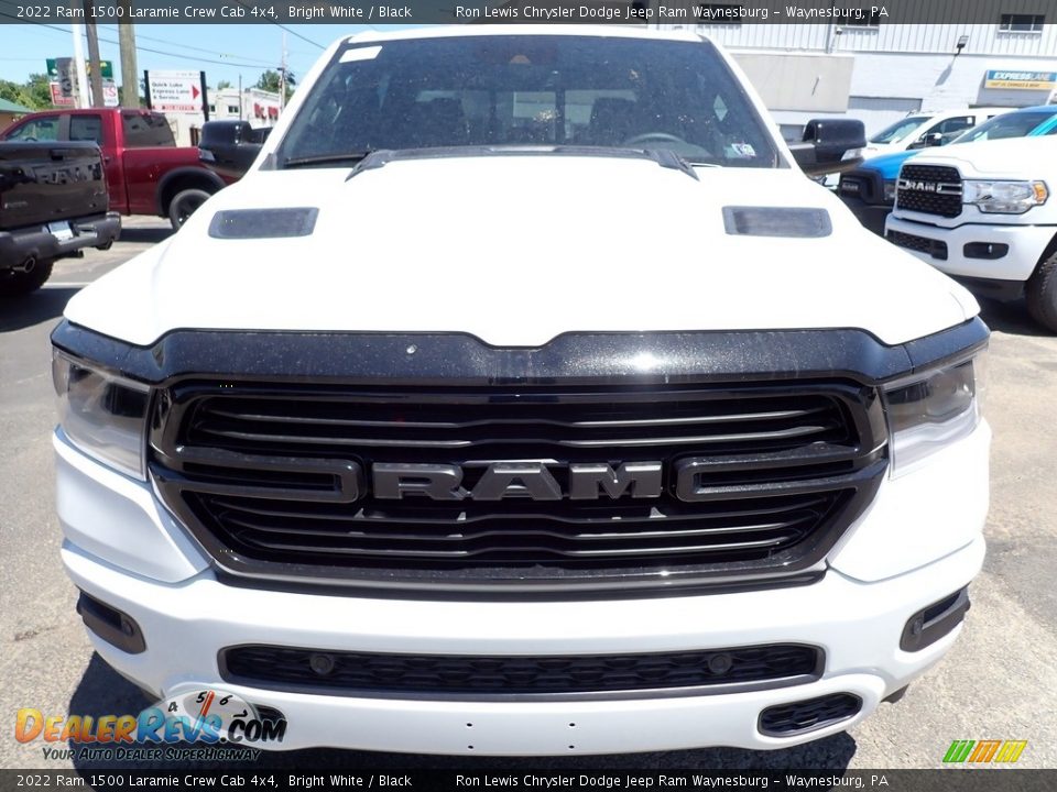 2022 Ram 1500 Laramie Crew Cab 4x4 Bright White / Black Photo #8