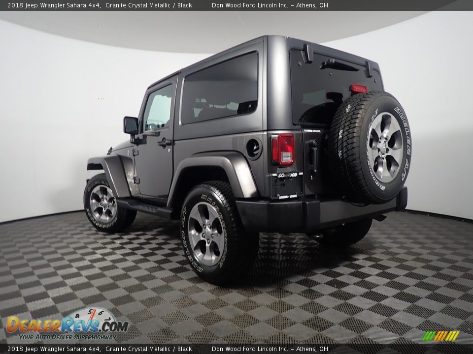2018 Jeep Wrangler Sahara 4x4 Granite Crystal Metallic / Black Photo #12