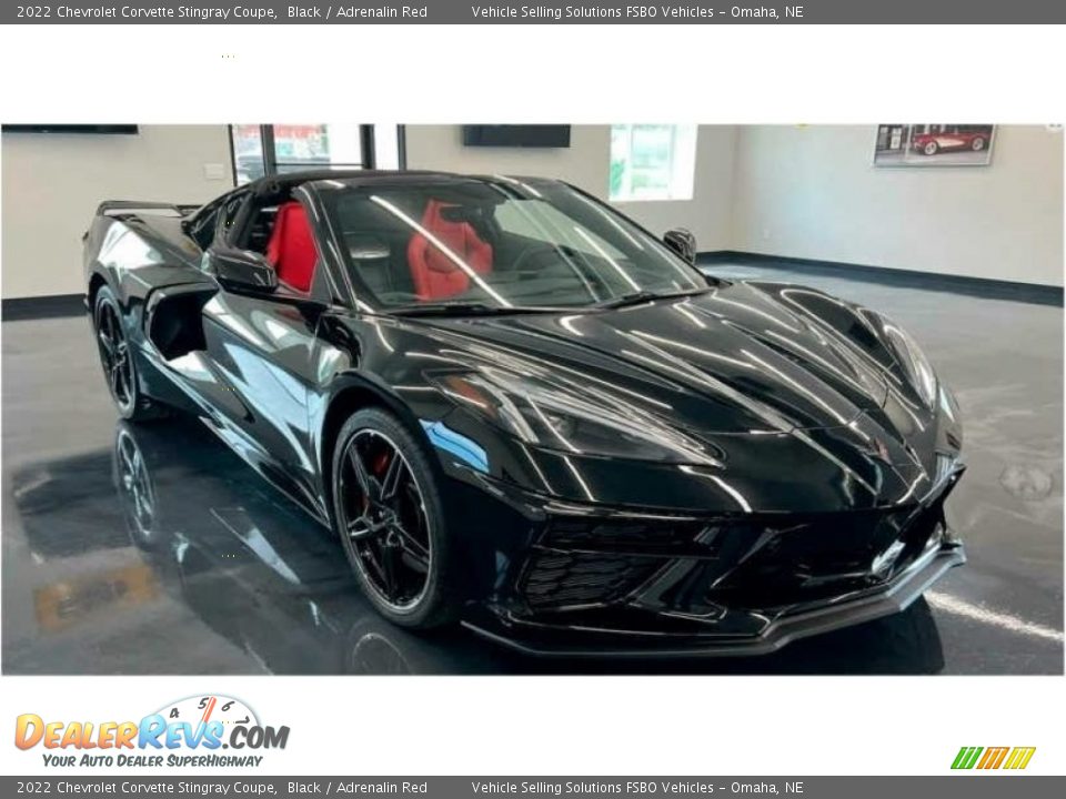 2022 Chevrolet Corvette Stingray Coupe Black / Adrenalin Red Photo #1
