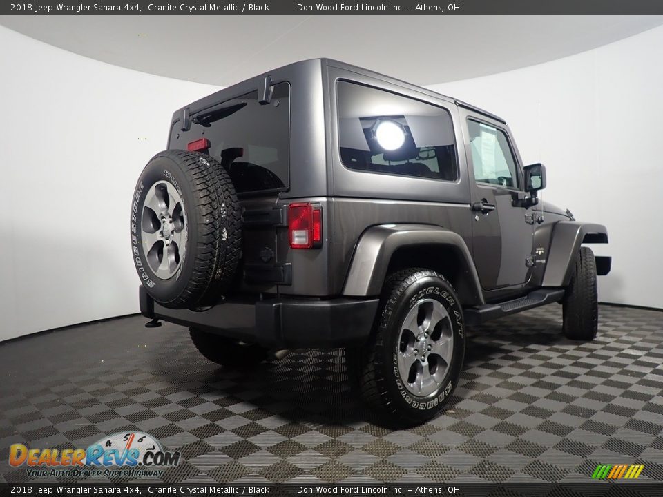2018 Jeep Wrangler Sahara 4x4 Granite Crystal Metallic / Black Photo #17