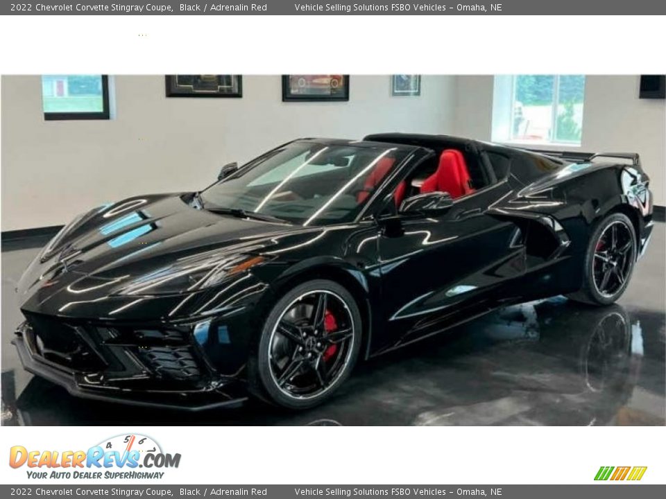 2022 Chevrolet Corvette Stingray Coupe Black / Adrenalin Red Photo #5