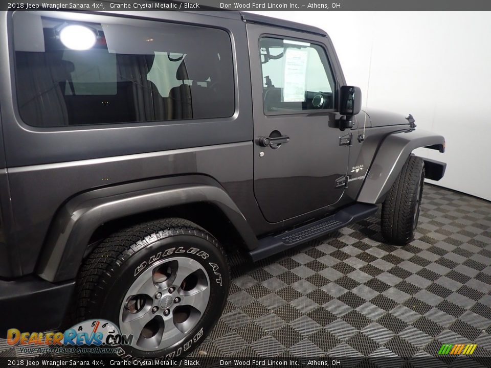 2018 Jeep Wrangler Sahara 4x4 Granite Crystal Metallic / Black Photo #20