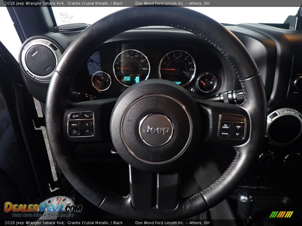 2018 Jeep Wrangler Sahara 4x4 Granite Crystal Metallic / Black Photo #26