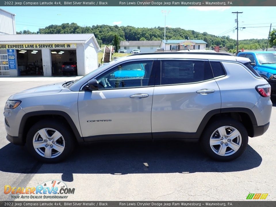 2022 Jeep Compass Latitude 4x4 Billet Silver Metallic / Black Photo #2