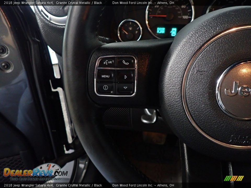 2018 Jeep Wrangler Sahara 4x4 Granite Crystal Metallic / Black Photo #28