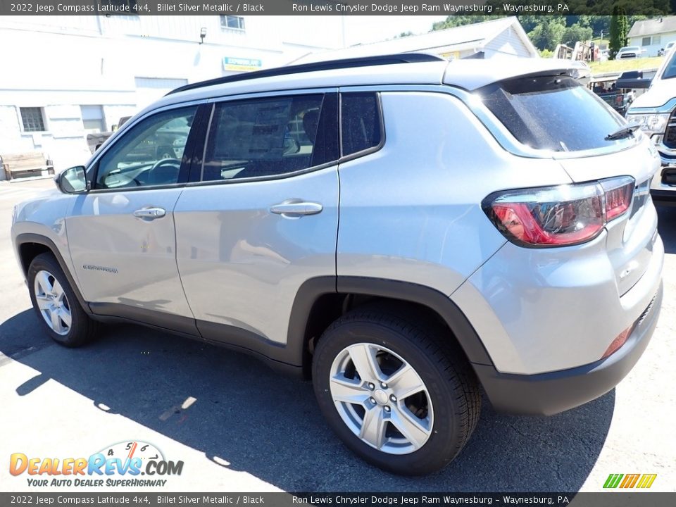 2022 Jeep Compass Latitude 4x4 Billet Silver Metallic / Black Photo #3