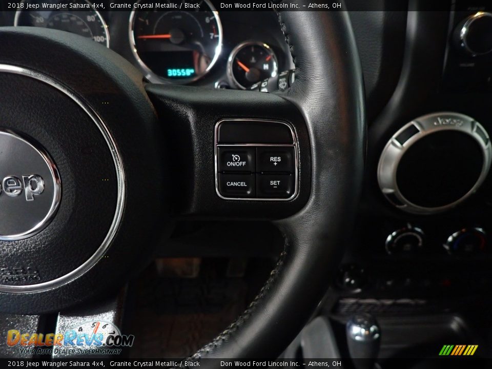 2018 Jeep Wrangler Sahara 4x4 Granite Crystal Metallic / Black Photo #29