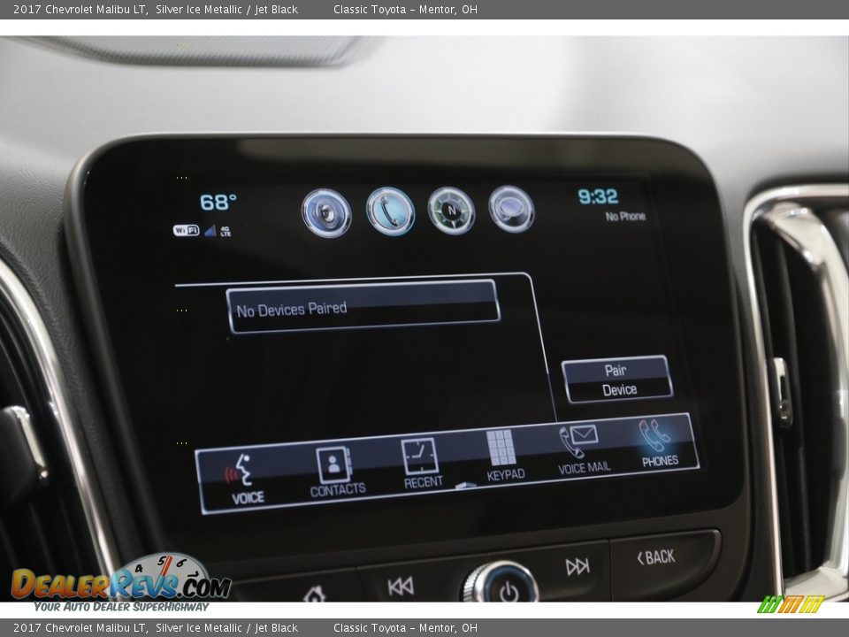 2017 Chevrolet Malibu LT Silver Ice Metallic / Jet Black Photo #11