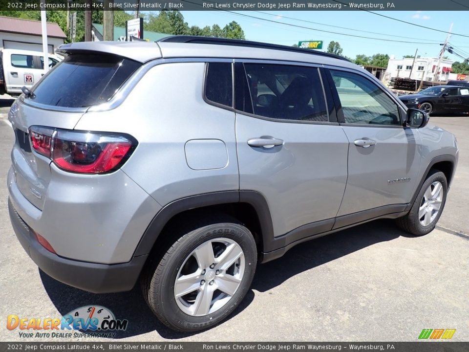 2022 Jeep Compass Latitude 4x4 Billet Silver Metallic / Black Photo #6