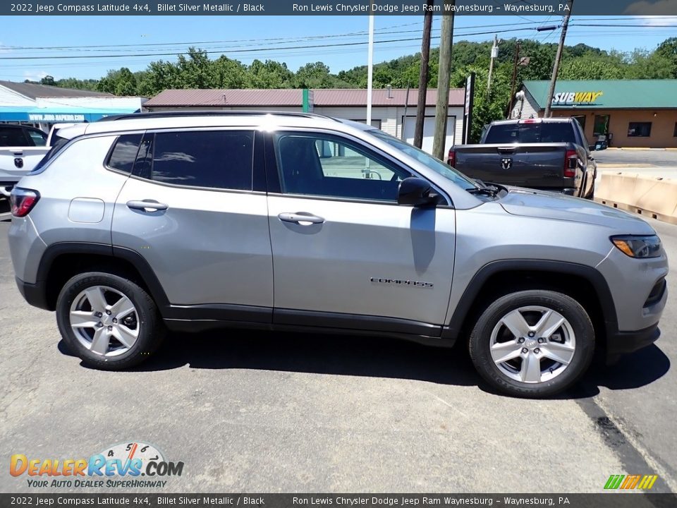 2022 Jeep Compass Latitude 4x4 Billet Silver Metallic / Black Photo #7