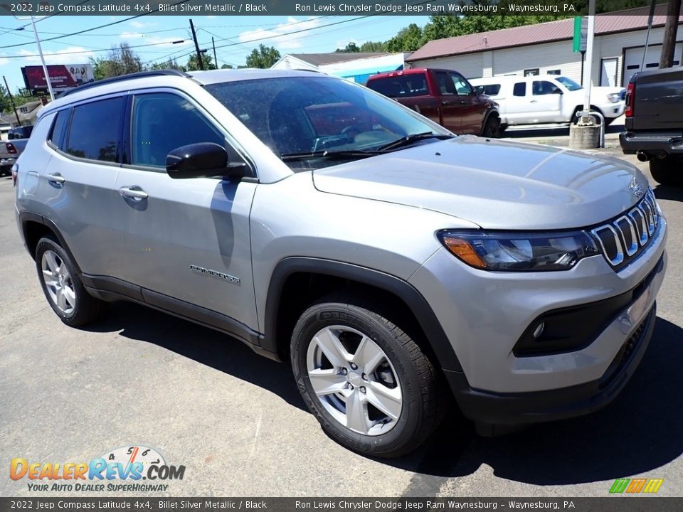 2022 Jeep Compass Latitude 4x4 Billet Silver Metallic / Black Photo #8