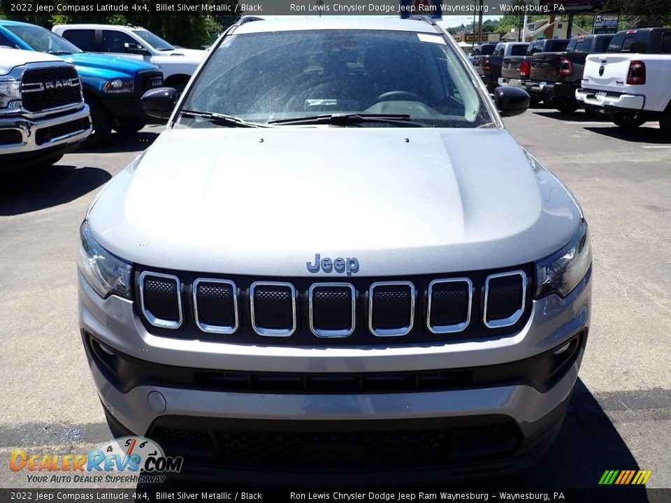 2022 Jeep Compass Latitude 4x4 Billet Silver Metallic / Black Photo #9