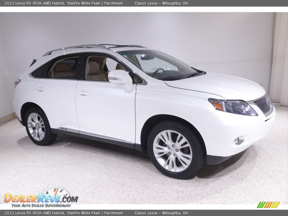 2011 Lexus RX 450h AWD Hybrid Starfire White Pearl / Parchment Photo #1