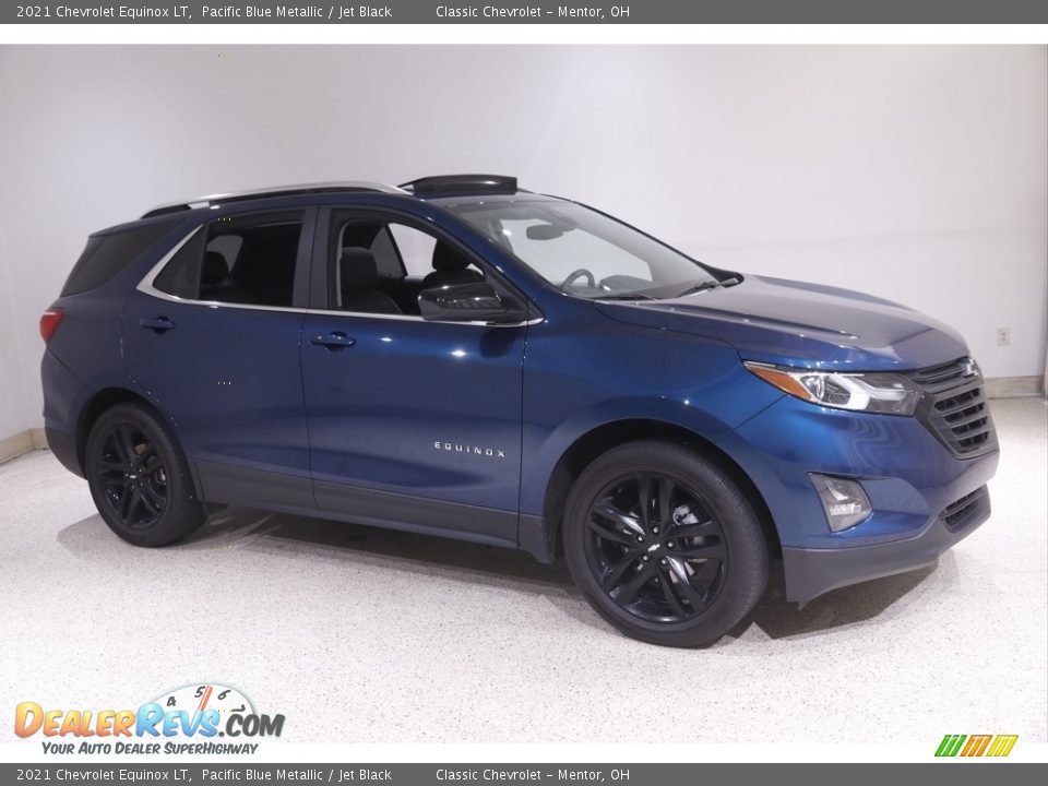 2021 Chevrolet Equinox LT Pacific Blue Metallic / Jet Black Photo #1