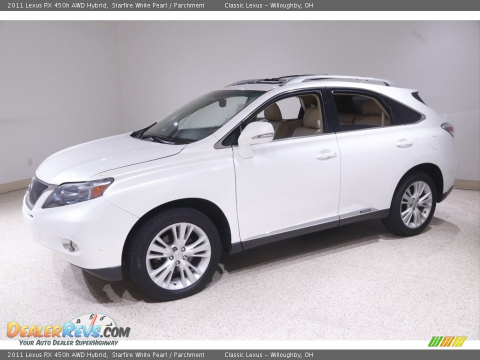 2011 Lexus RX 450h AWD Hybrid Starfire White Pearl / Parchment Photo #3