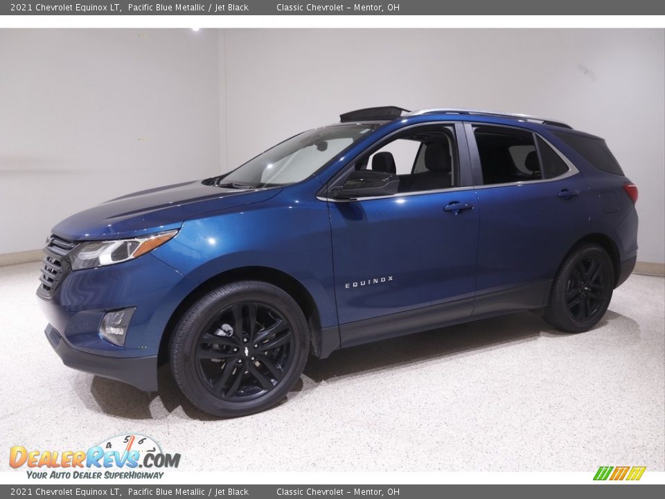 2021 Chevrolet Equinox LT Pacific Blue Metallic / Jet Black Photo #3