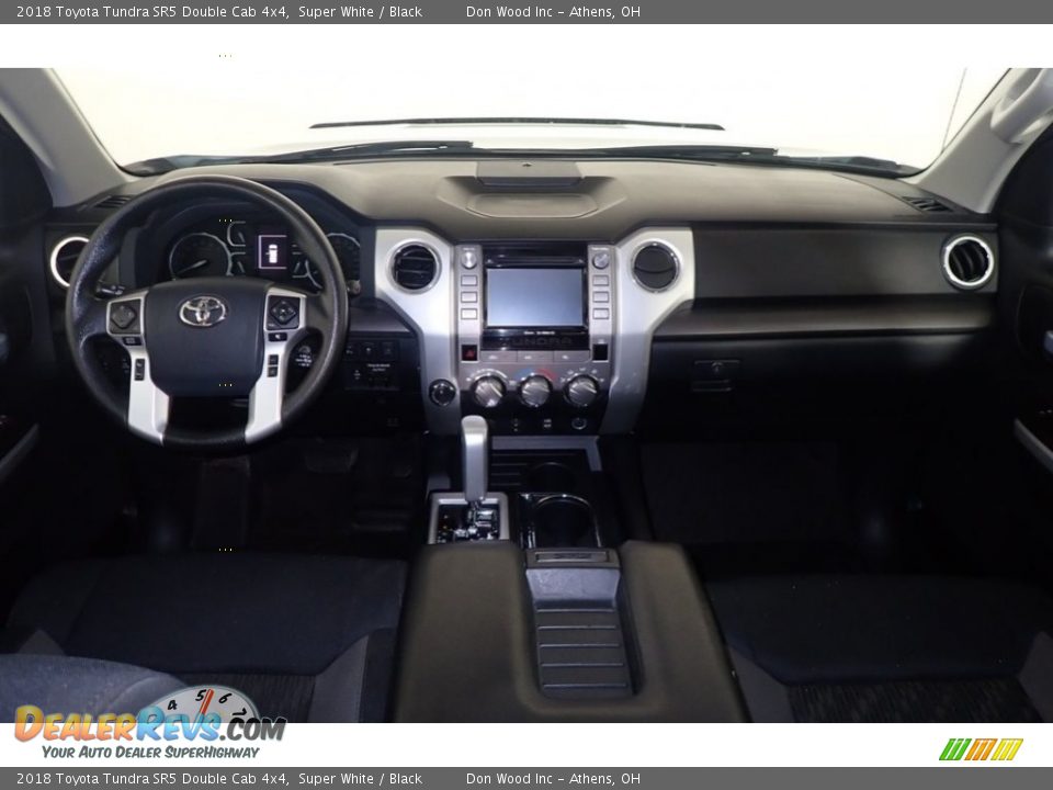 2018 Toyota Tundra SR5 Double Cab 4x4 Super White / Black Photo #24