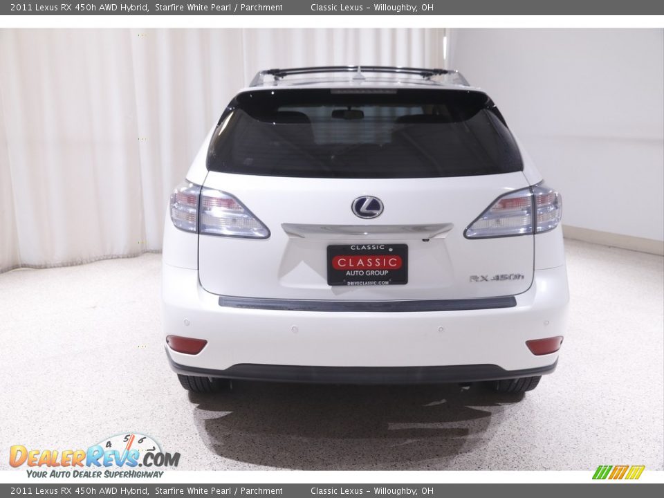 2011 Lexus RX 450h AWD Hybrid Starfire White Pearl / Parchment Photo #24