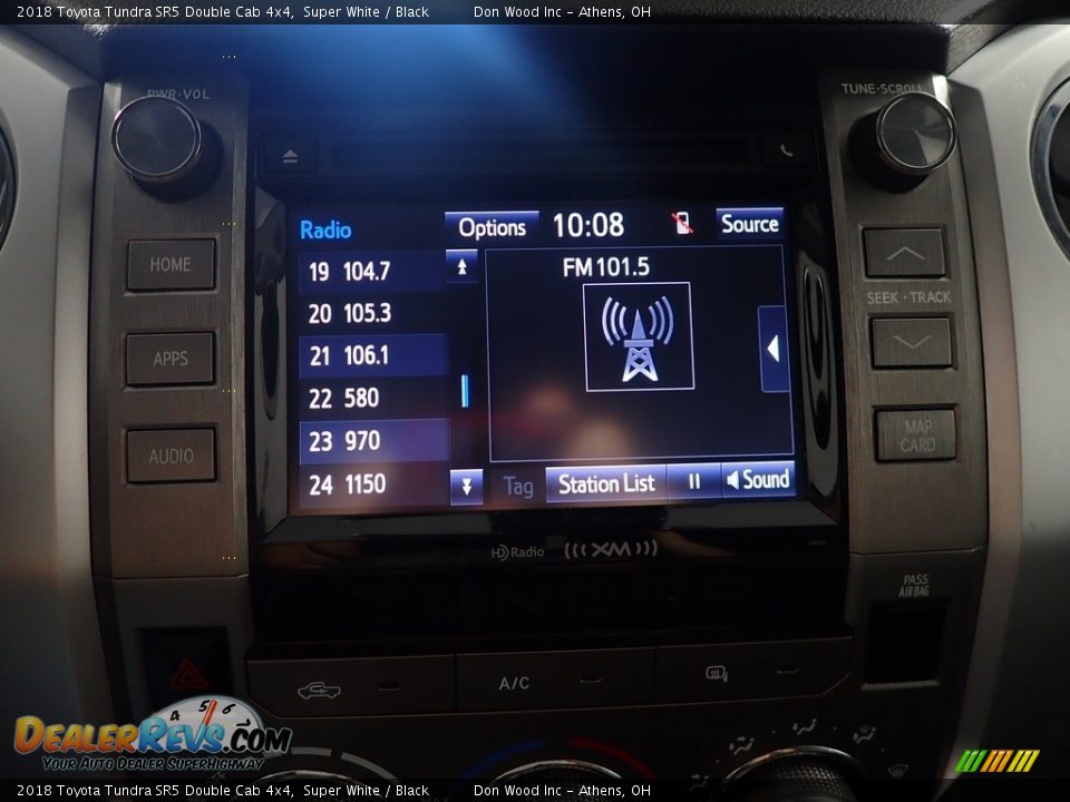 2018 Toyota Tundra SR5 Double Cab 4x4 Super White / Black Photo #26