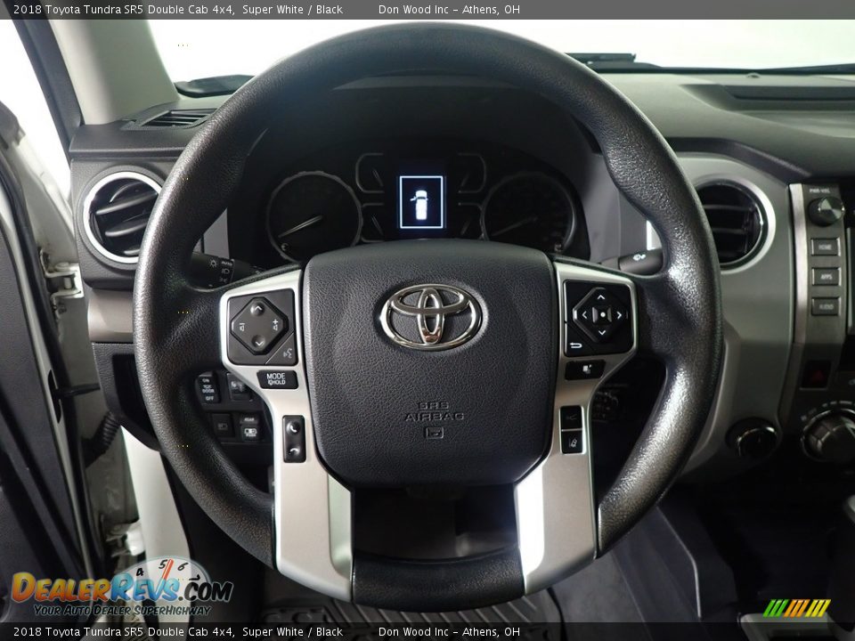 2018 Toyota Tundra SR5 Double Cab 4x4 Super White / Black Photo #27