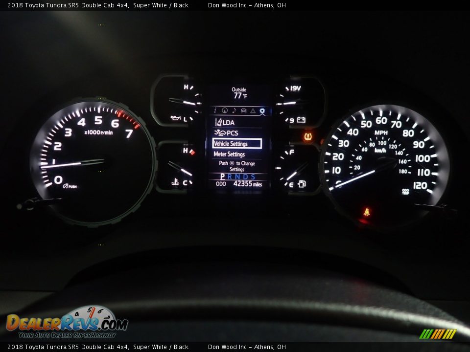 2018 Toyota Tundra SR5 Double Cab 4x4 Super White / Black Photo #28