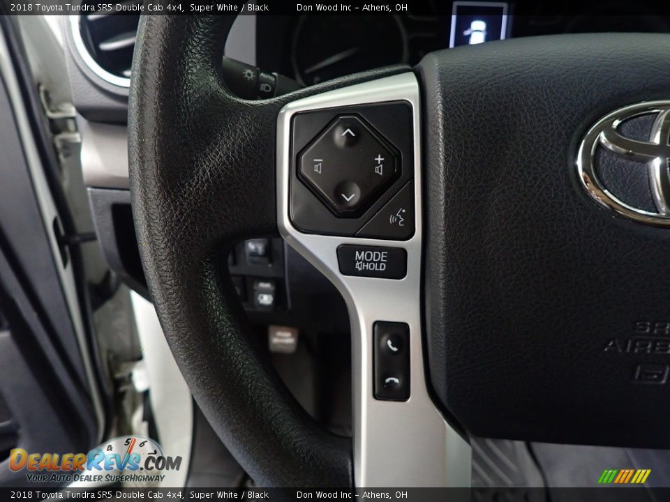2018 Toyota Tundra SR5 Double Cab 4x4 Super White / Black Photo #29