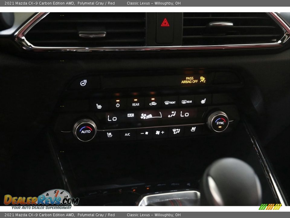 2021 Mazda CX-9 Carbon Edition AWD Polymetal Gray / Red Photo #13