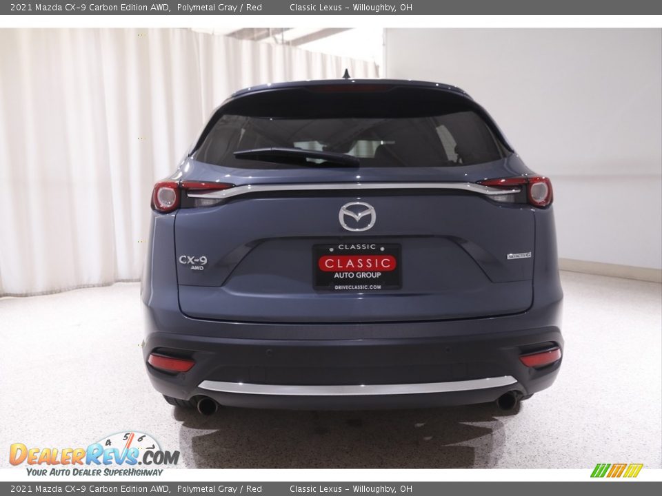 2021 Mazda CX-9 Carbon Edition AWD Polymetal Gray / Red Photo #19