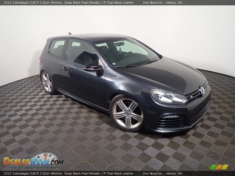 2012 Volkswagen Golf R 2 Door 4Motion Deep Black Pearl Metallic / R Titan Black Leather Photo #2