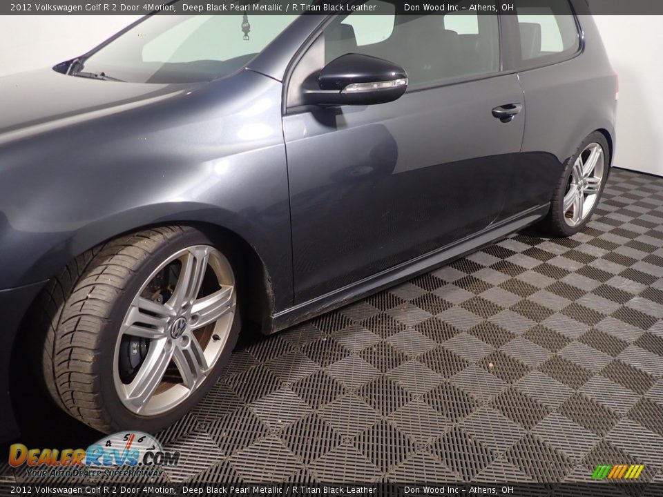 2012 Volkswagen Golf R 2 Door 4Motion Deep Black Pearl Metallic / R Titan Black Leather Photo #9