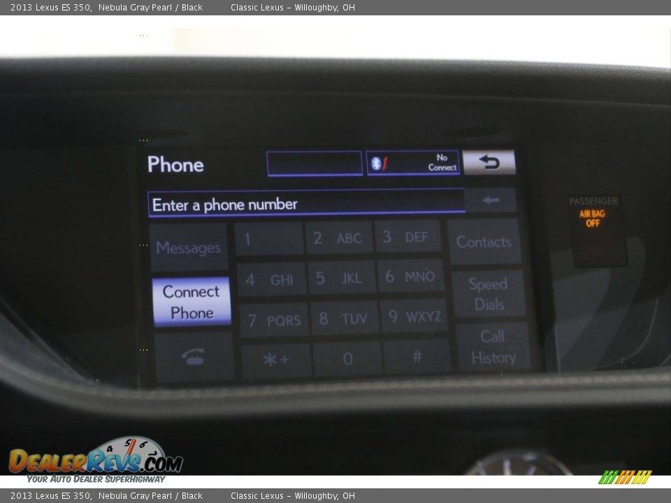 2013 Lexus ES 350 Nebula Gray Pearl / Black Photo #13